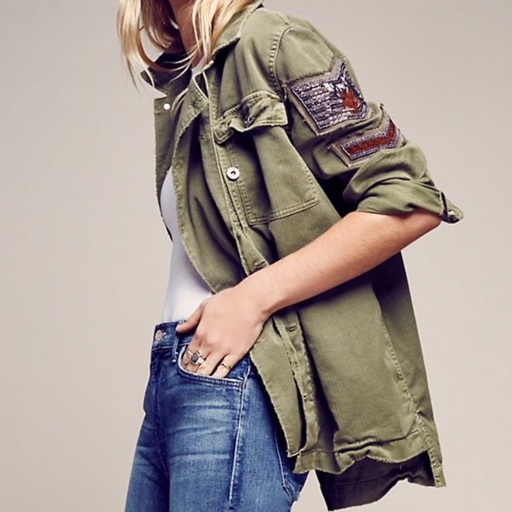 Free people military jacket
